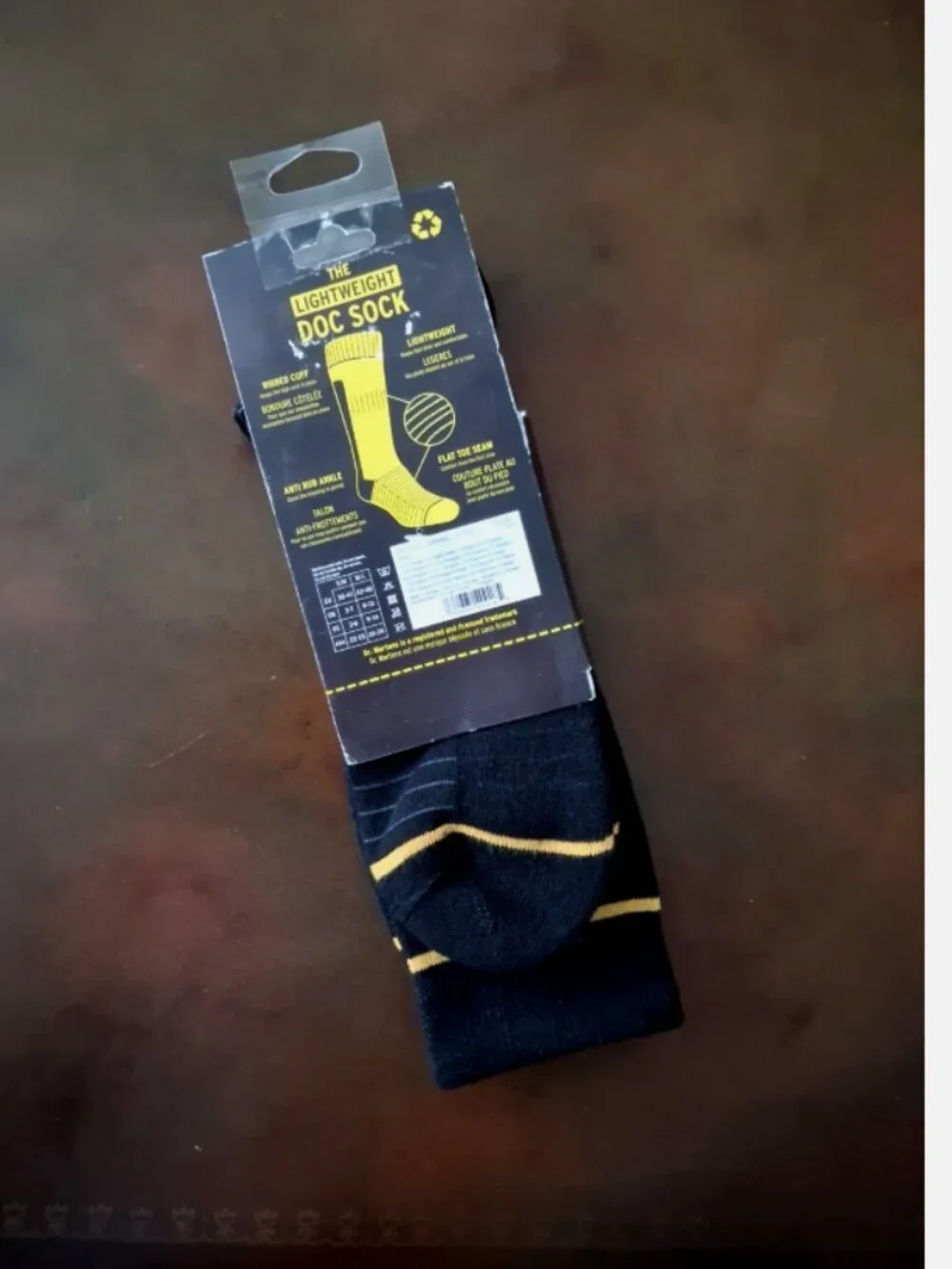 Dr. Martens The Lightweight Doc Sock M/L 9-14 Black The Lightweight Doc Sock